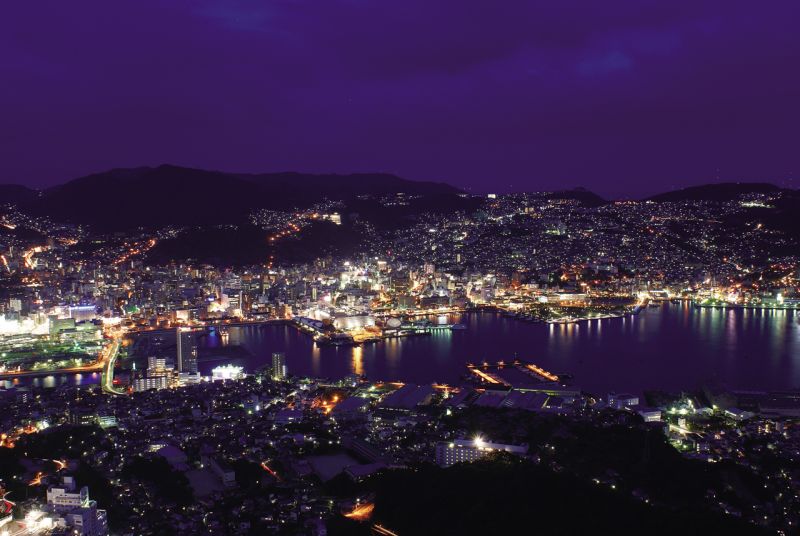 cảnh đêm Nagasaki cảnh đêm Nagasaki